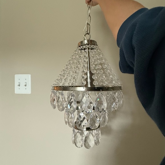 Pottery Barn Teen Crystal Ceiling Chandelier - Picture 1 of 2